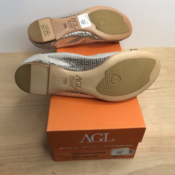 Attilio Giusti Leombruni Siver Ballet Flat - Picture 4 of 5